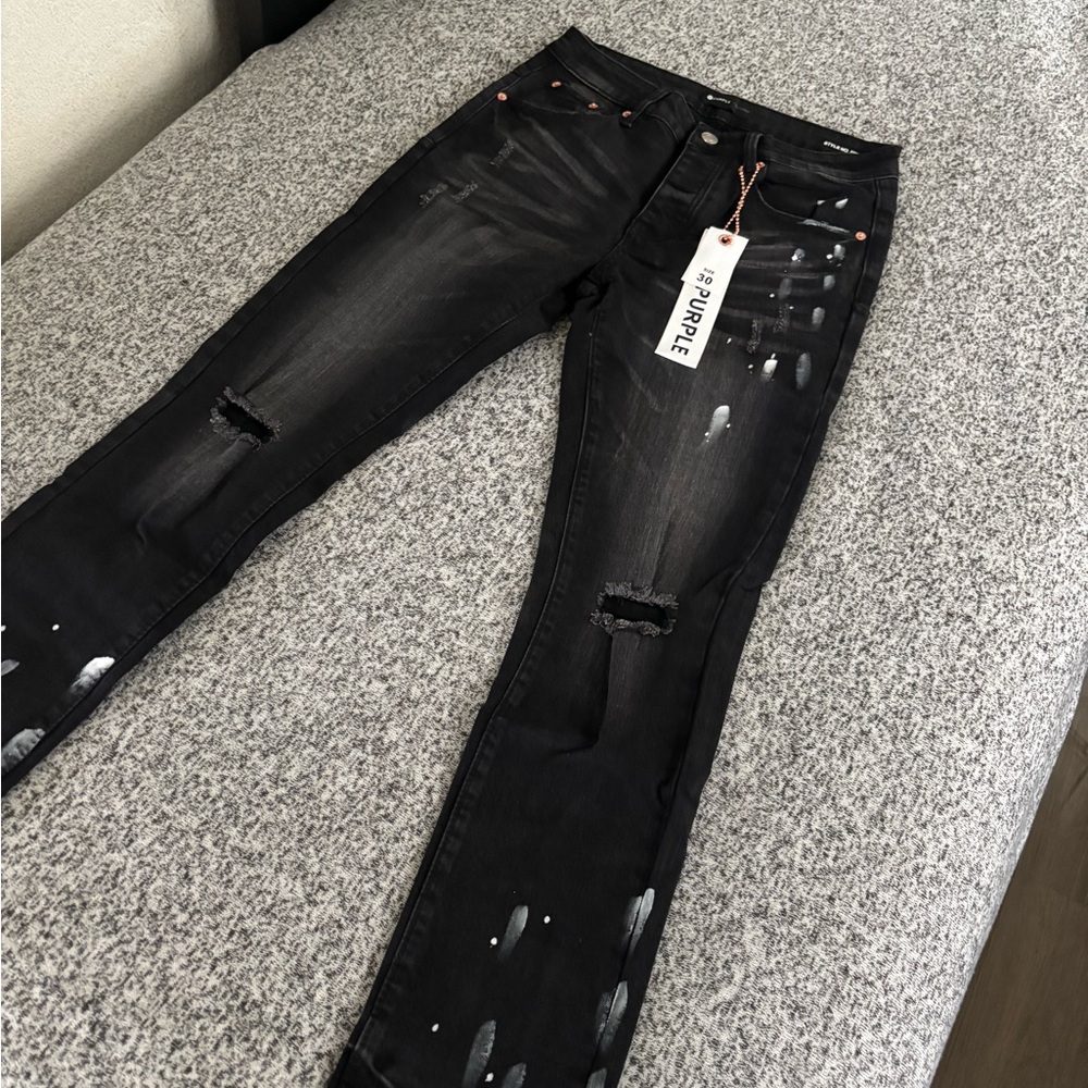 Edgy Black Distressed Skinny Jeans